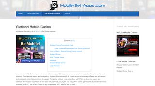 Slotland Mobile Casino for All Mobile Devices