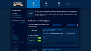 Newest Slot Nuts Casino Free Spins Bonuses - SpinMyBonus.com