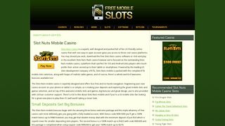 Slot Nuts Mobile Casino - Free Mobile Slots