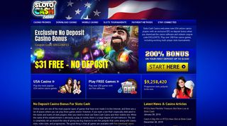 Sloto Cash : Casino Bonus Codes : No Deposit Required