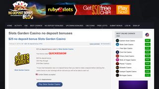 Slots Garden Casino no deposit bonus codes