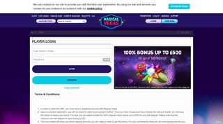 Magical Vegas Casino – Online Casino Games and Slots - Log In