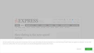 Slow dating is the new speed dating | Weird | News | Express.co.uk