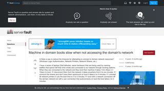 windows - Machine in domain boots slow when not accessing the ...