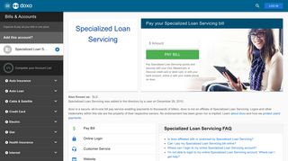 Specialized Loan Servicing (SLS): Login, Bill Pay, Customer Service ...