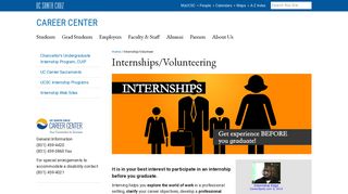 Internships/Volunteering - UCSC Career Center