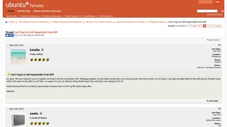 Can't log in to SM Supermalls Free Wifi - Ubuntu Forums