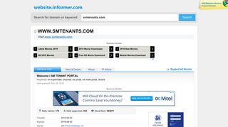 smtenants.com at WI. Welcome | SM TENANT PORTAL