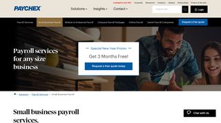 Small Business Payroll Services for 1-49 Employees | Paychex