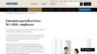 Enterprise Payroll Services for 50-1000+ Employees | Paychex