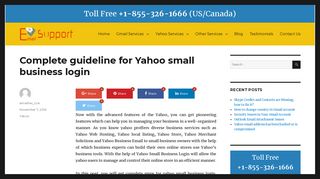 Complete guideline for Yahoo small business login – Email ...