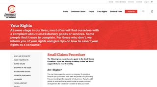 Small Claims Procedure - Consumers' Association of Ireland