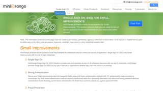 Step-by-Step Guide Small Improvements Single Sign On Solution (SSO)