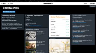 SmallWorlds: Company Profile - Bloomberg