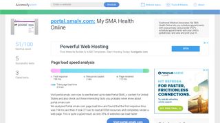 Access portal.smalv.com. My SMA Health Online