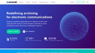Smarsh: Archiving & Compliance for Financial Services & Government