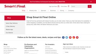 Shop Smart & Final Online