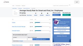 Smart and Final, Inc. Wages, Hourly Wage Rate | PayScale