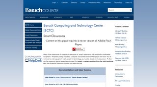 Smart Classrooms - Audio Visual -BCTC - Baruch College