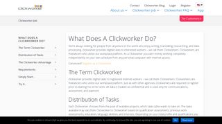 What does a Clickworker do? - Earn money online.