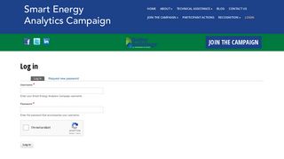 Log in | Smart Energy Analytics Campaign