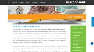Credit Card Agreement - Smart Financial Credit Union