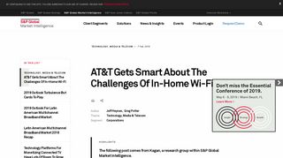 at-t-gets-smart-about-the-challenges-of-in-home-wi-fi - S&P Global