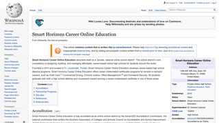 Smart Horizons Career Online Education - Wikipedia