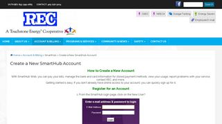 Create a New SmartHub Account | Rural Electric Cooperative