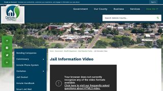 Jail Information Video | DeSoto County, MS - Official Website