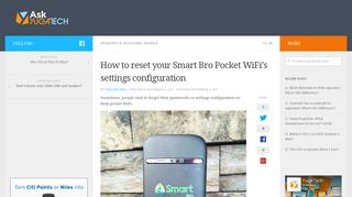 How to reset your Smart Bro Pocket WiFi's settings configuration – Ask ...