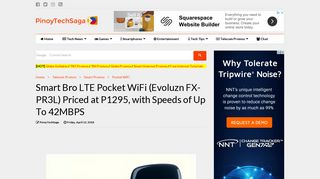 Smart Bro LTE Pocket WiFi (Evoluzn FX-PR3L) Priced at P1295, with ...