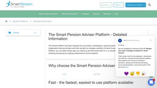 The Smart Pension Adviser Platform - Detailed Information