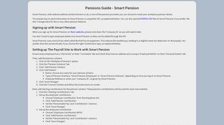 Smart Pension Guide - Payroll Site UK