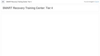 SMART Recovery Training Center: Tier 4