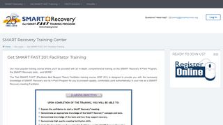 SMART Recovery Training Center: Get SMART FAST 201: Facilitator ...