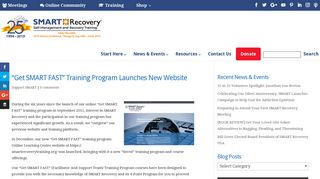 “Get SMART FAST” Training Program Launches ... - SMART Recovery