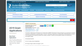 Scholarship Application - SMART Scholarships