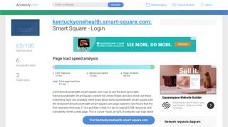 Access kentuckyonehealth.smart-square.com. Smart Square - Login