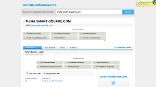 msha.smart-square.com at WI. Smart Square - Login - Website Informer