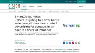 SmartZip launches SphereTargeting to power home seller analytics ...