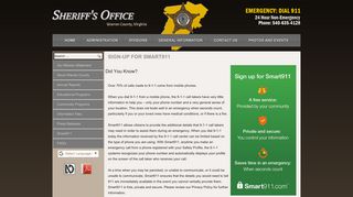 Smart911 Sign-up - Warren County Sheriff's Office