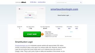 Smartauctionlogin.com website. SmartAuction Login.