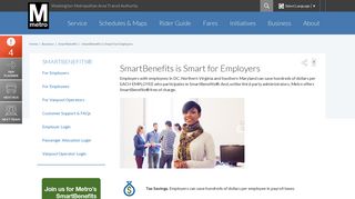 SmartBenefits is Smart for Employers | WMATA