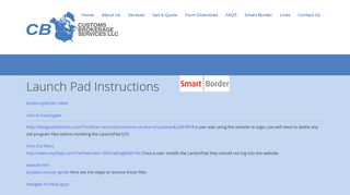 Smart Border Instructions – CB Customs Brokerage Services