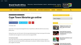 Cape Town libraries go online - Brand South Africa