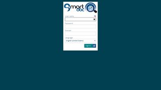 SmartDoc login page