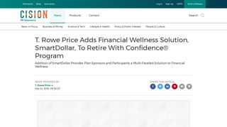 T. Rowe Price Adds Financial Wellness Solution, SmartDollar, To ...