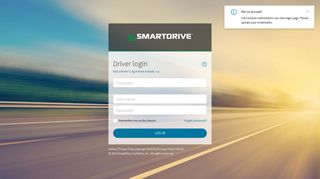 Driver login - SmartDrive