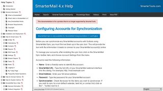 Configuring accounts to be synchronized - SmarterMail Help